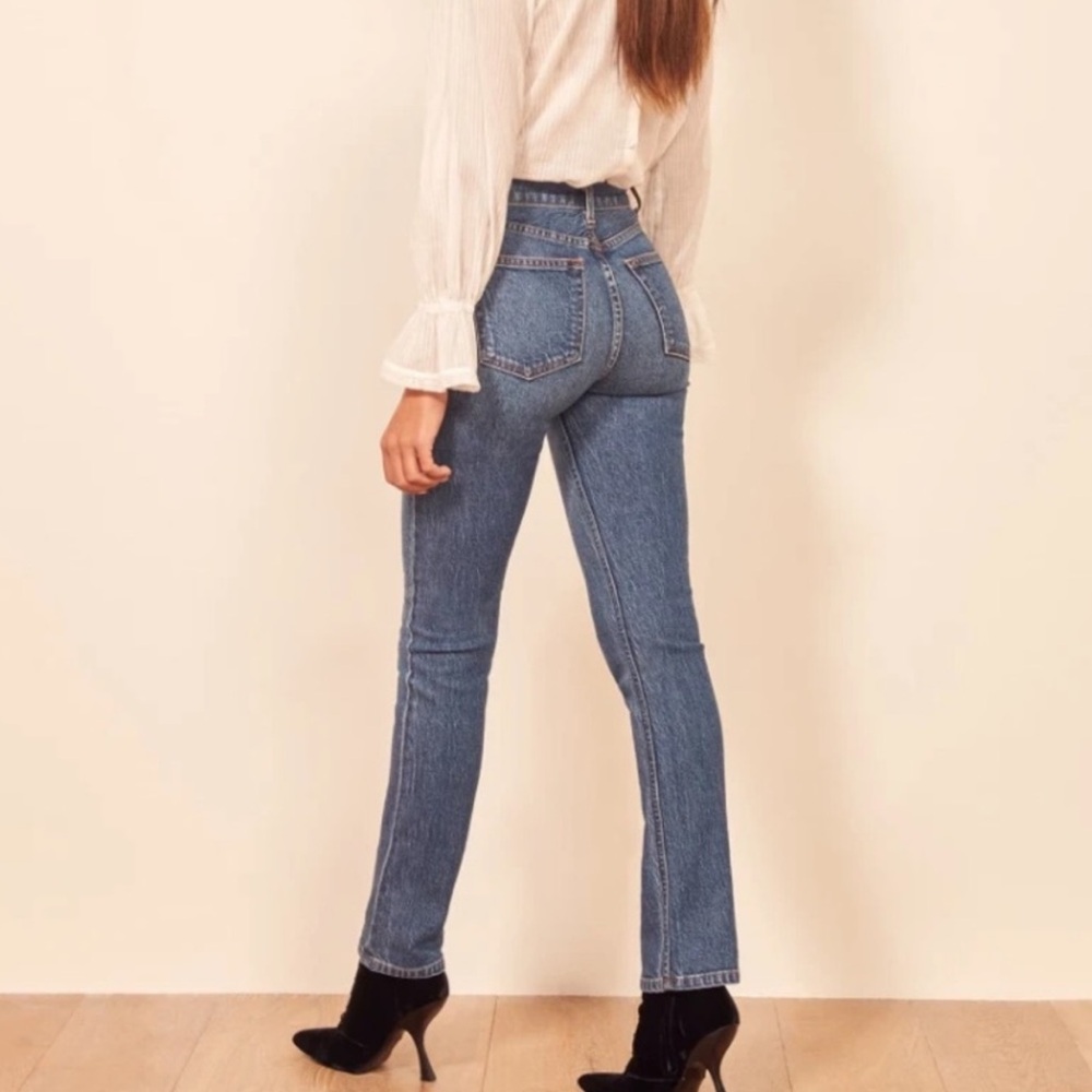 Reformation | Liza High Rise Straight Jeans in Palermo